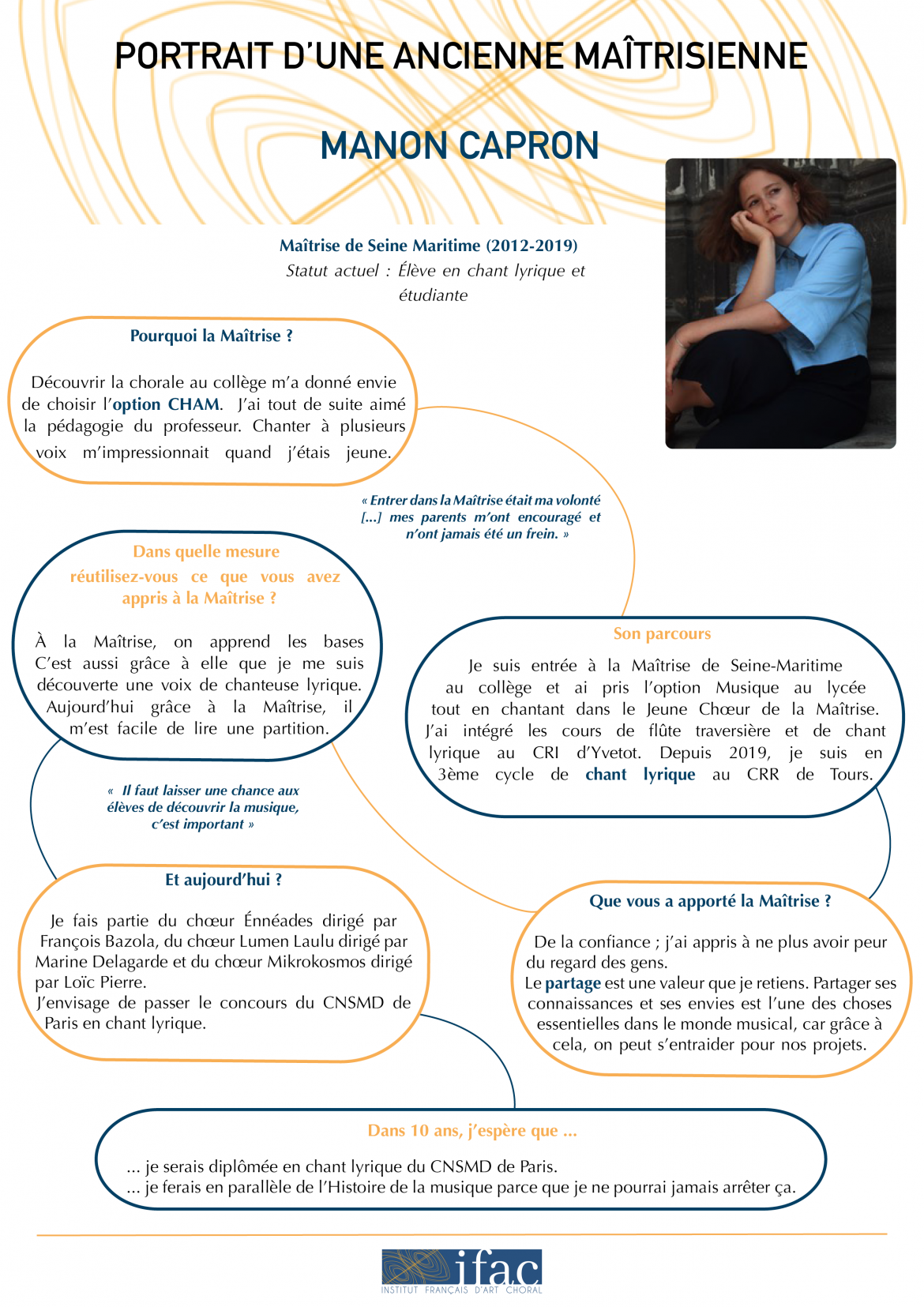 Portraits d’anciens maîtrisiens – IFAC
